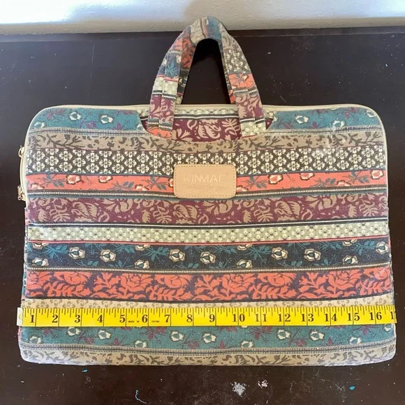 Multicolor Kinmac Boho Laptop Bag - Picture 7 of 8